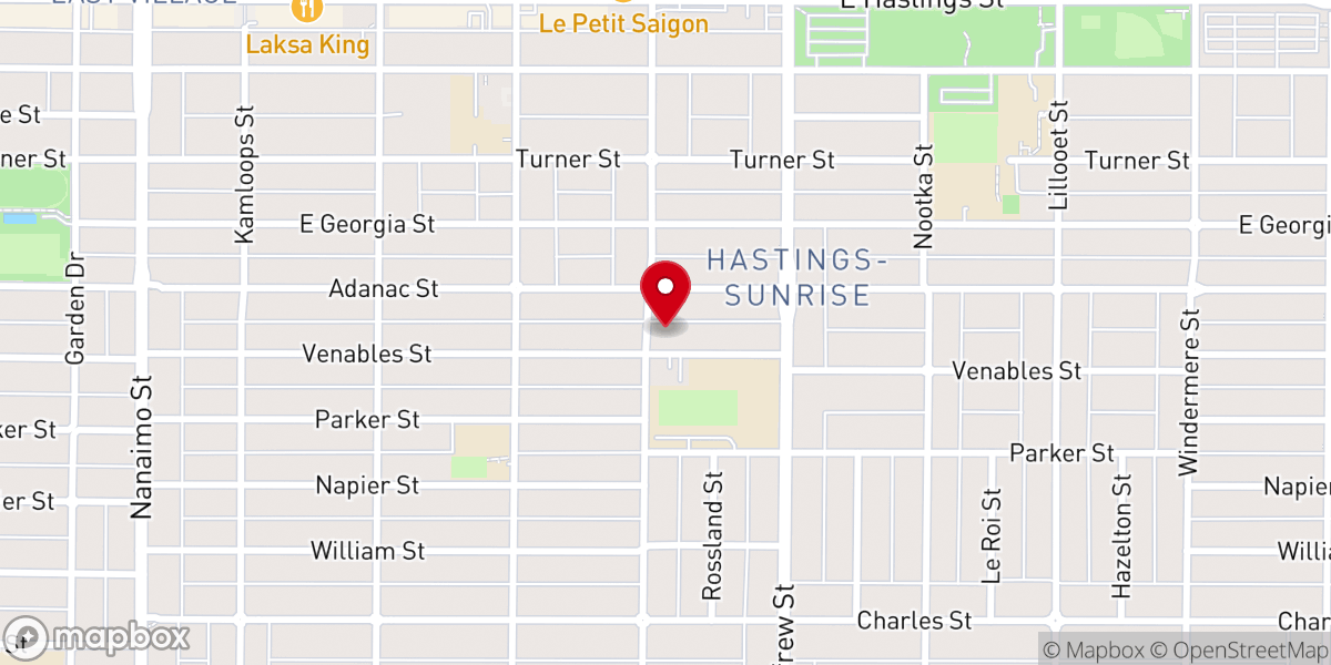Map showing location of Vanspec Centre