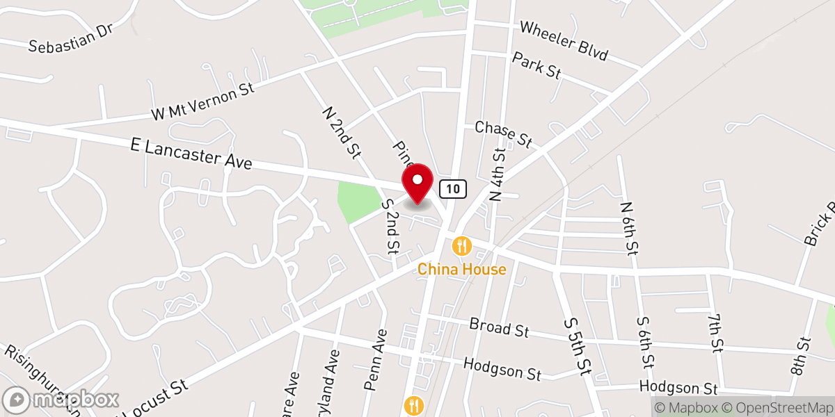 Map showing location of Oxford Community Preschool