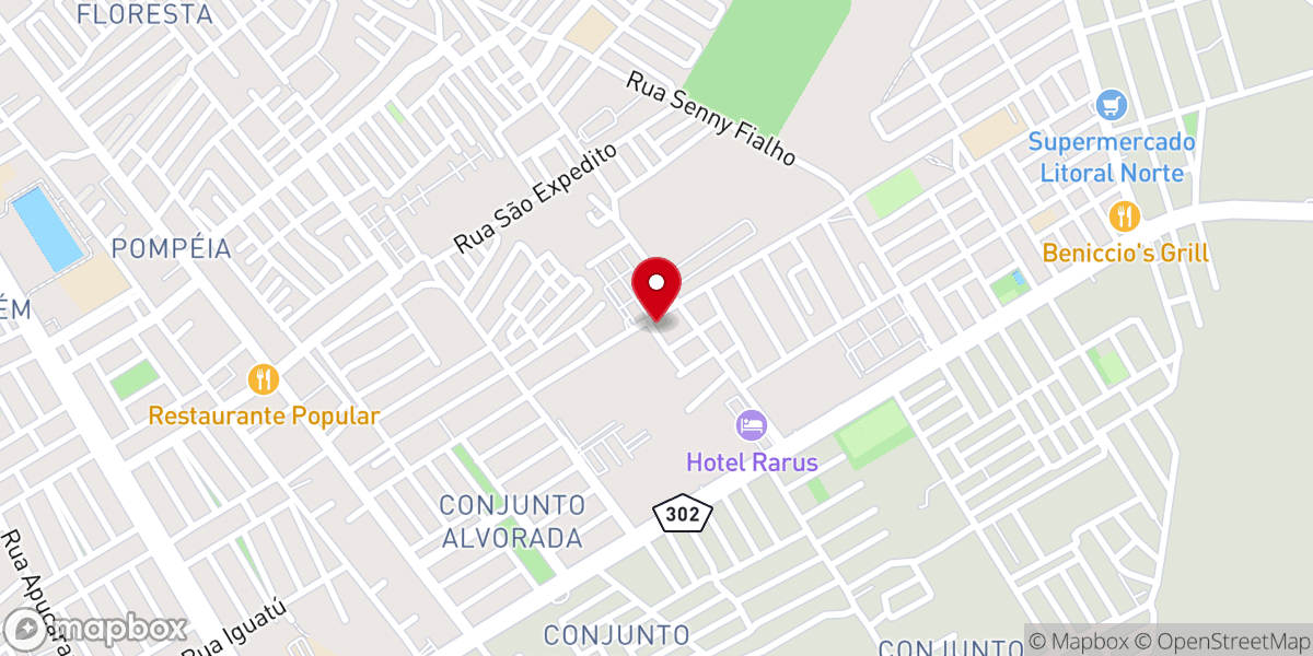 Map showing location of Igreja Pentecostal Unção Real