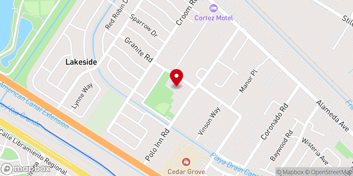Map showing location of Little Flower Catholic Church