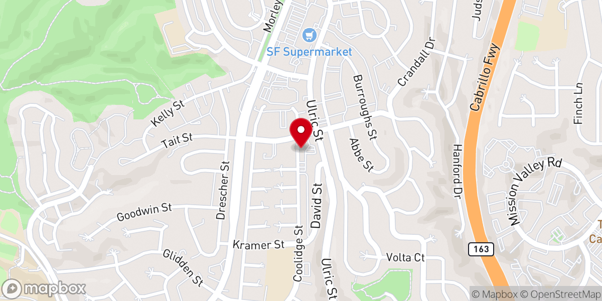 Map showing location of Holy Family Catholic Church