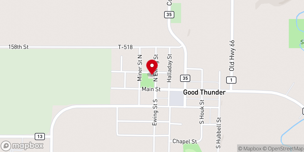 Map showing location of St Joseph's Catholic Church