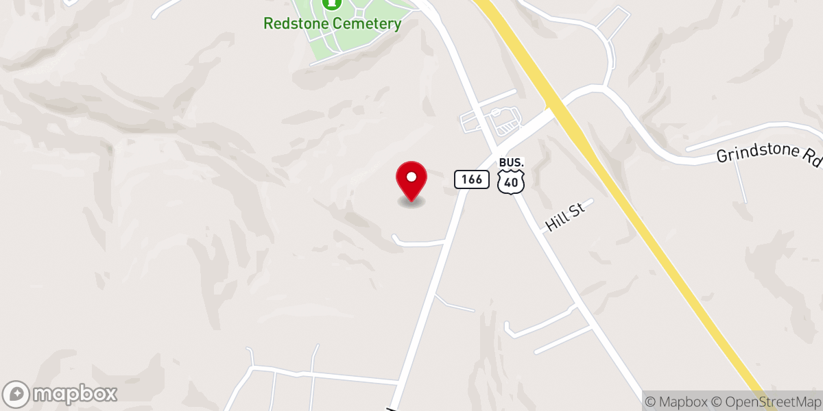 Map showing location of Calvary Chapel Brownsville
