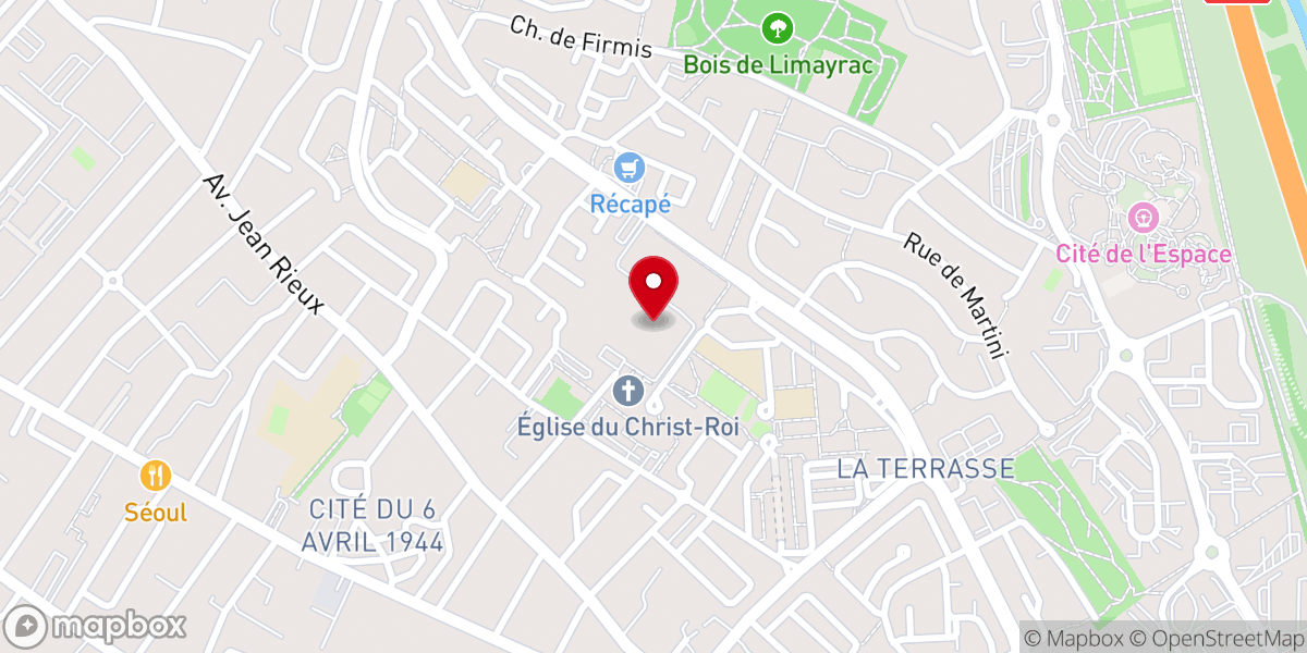 Map showing location of Ensemble Paroissial de la Sainte Colline