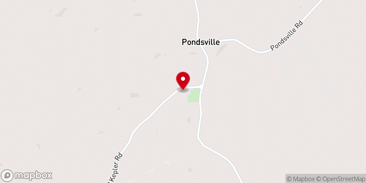 Map showing location of Pleasant Grove Church