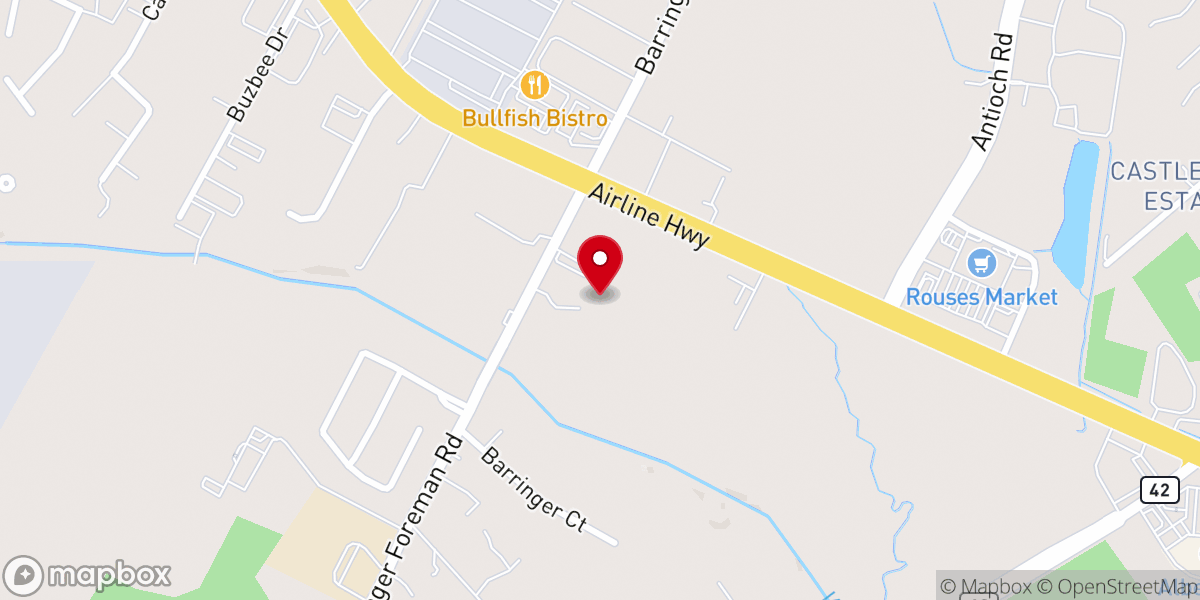 Map showing location of First United Church of Baton Rouge