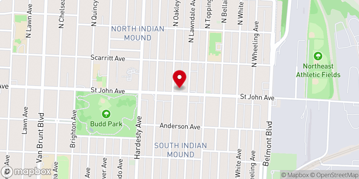 Map showing location of Calvary Temple Church of Kansas City