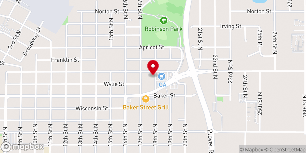 Map showing location of Light of Christ Church