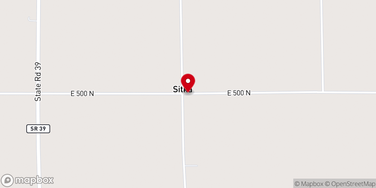 Map showing location of Sitka Baptist Church