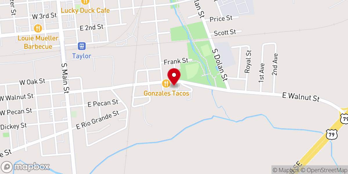 Map showing location of Jerusalem Pentecostal Church