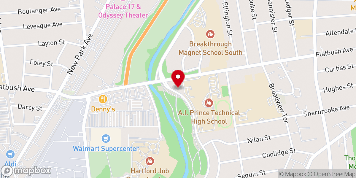 Map showing location of Warburton Community Congregational Church