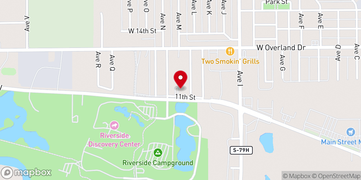 Map showing location of Bluff View Church of Christ