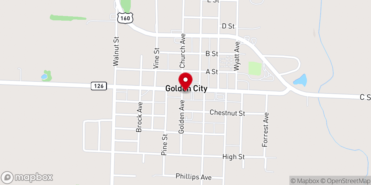 Map showing location of Cooky's Cafe