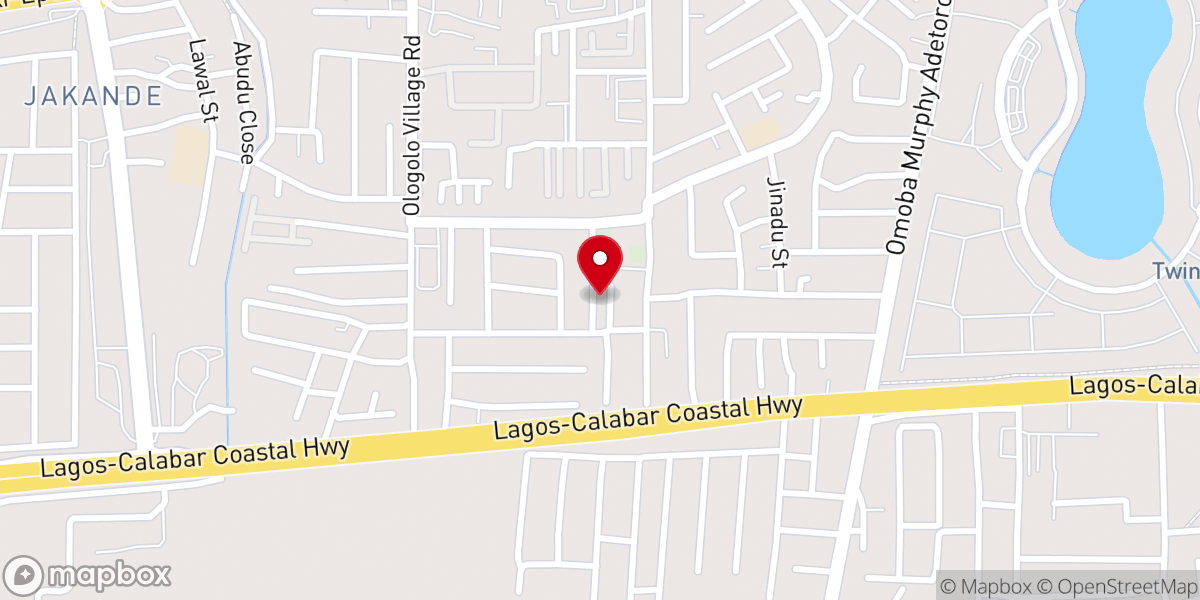 Map showing location of Transformation Baptist Church.