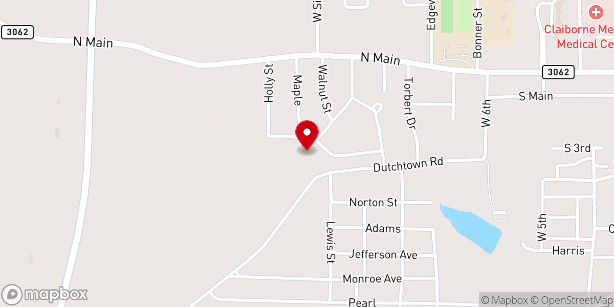 Map showing location of New Life Deliverance Ministry