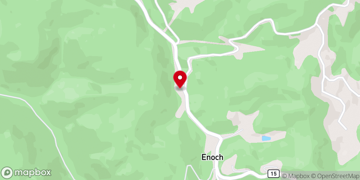 Map showing location of New Antioch Baptist Church