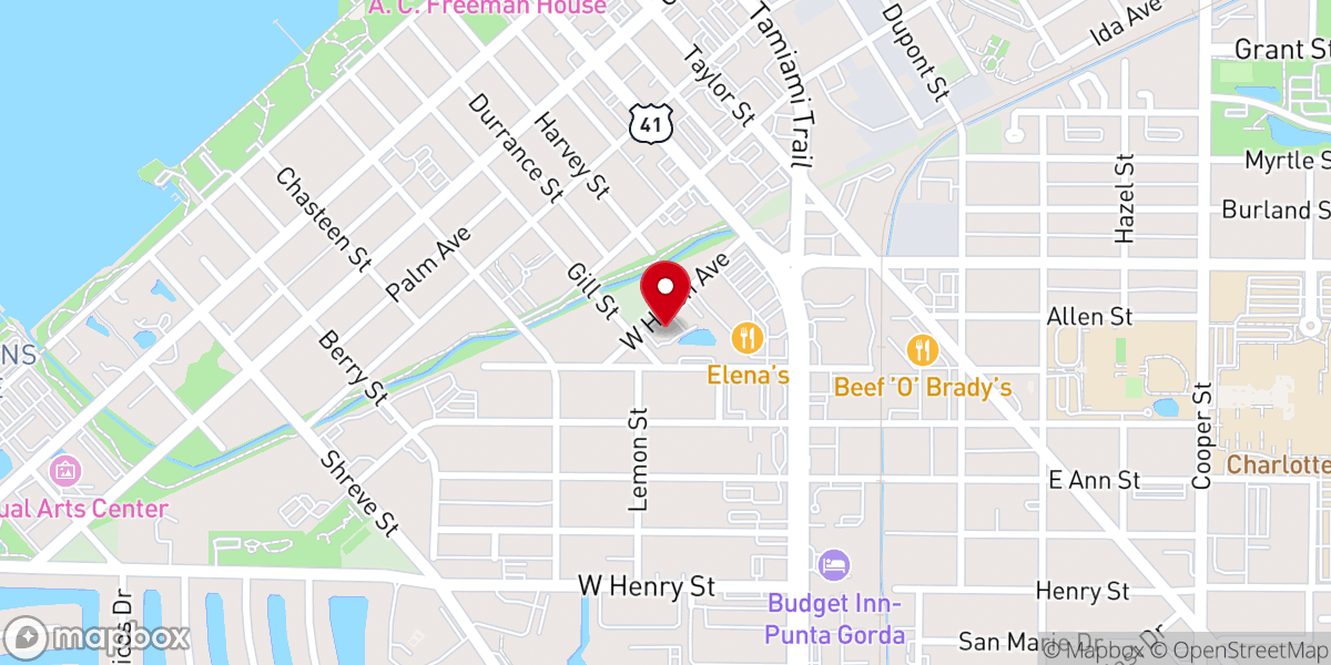 Map showing location of Souls Harbor Church of God