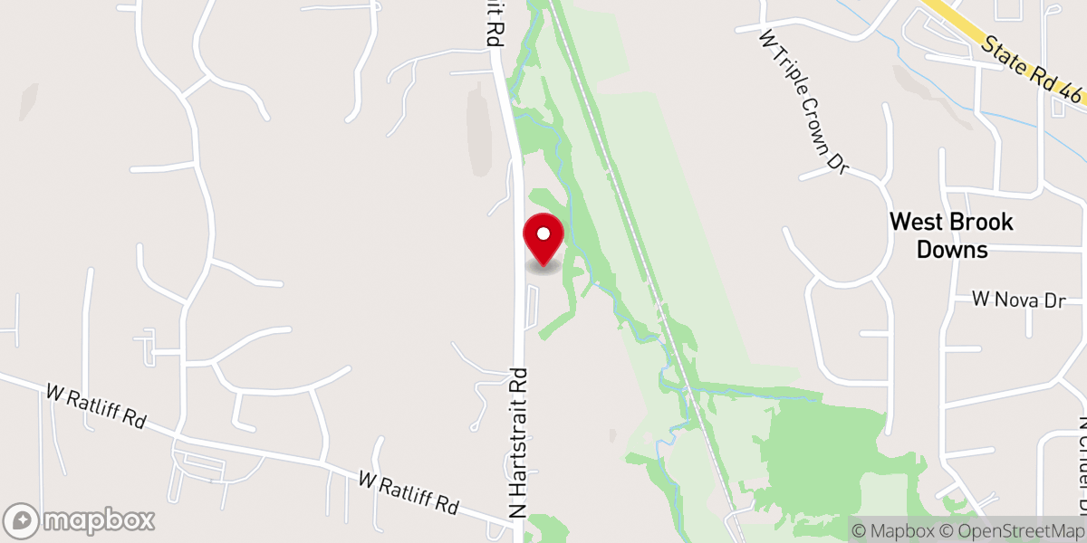 Map showing location of House of Prayer Ellettsville