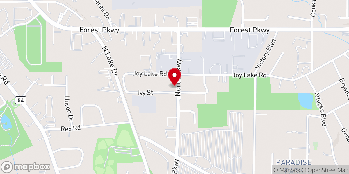 Map showing location of Fellowship Holliness Church