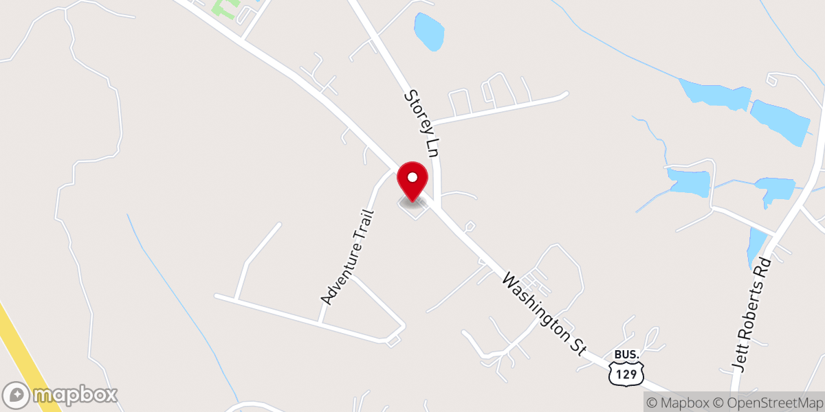 Map showing location of Faith Baptist Church of Jefferson
