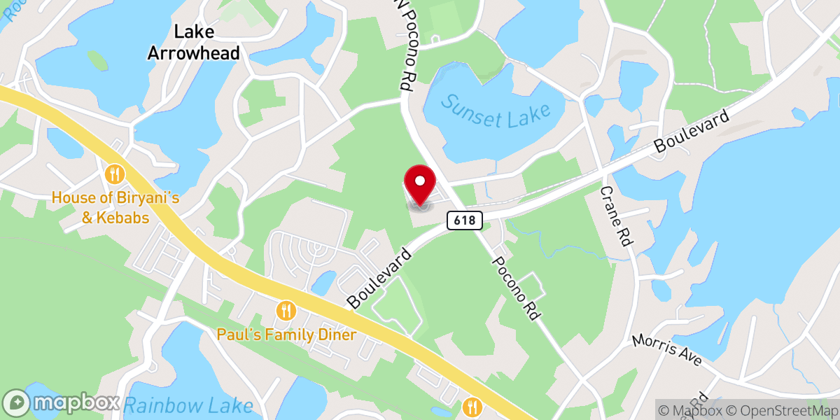 Map showing location of St. Catherine of Siena