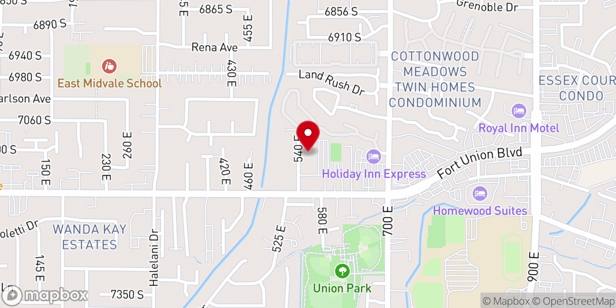 Map showing location of Midsingles Ward, Midvale
