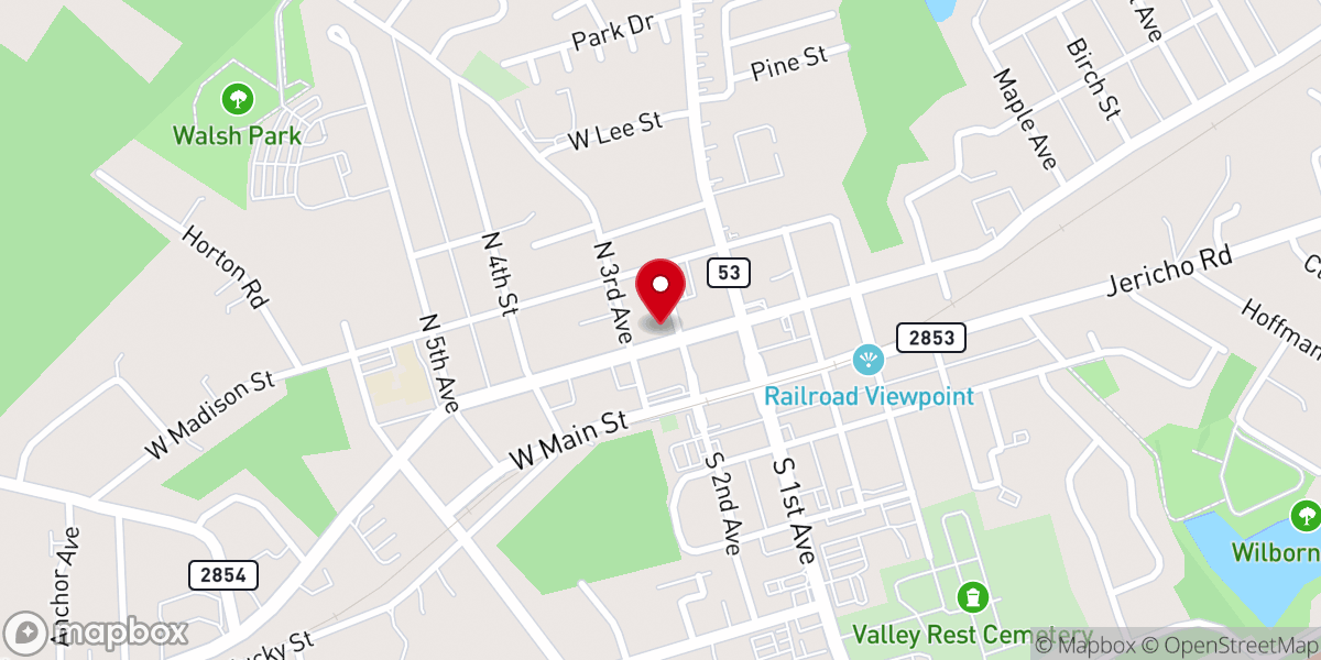 Map showing location of Salt & Light Thrift