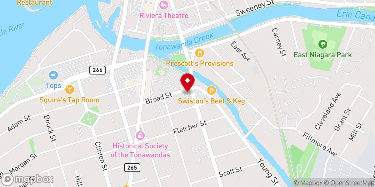 Map showing location of Bethesda Full Gospel Tabernacle