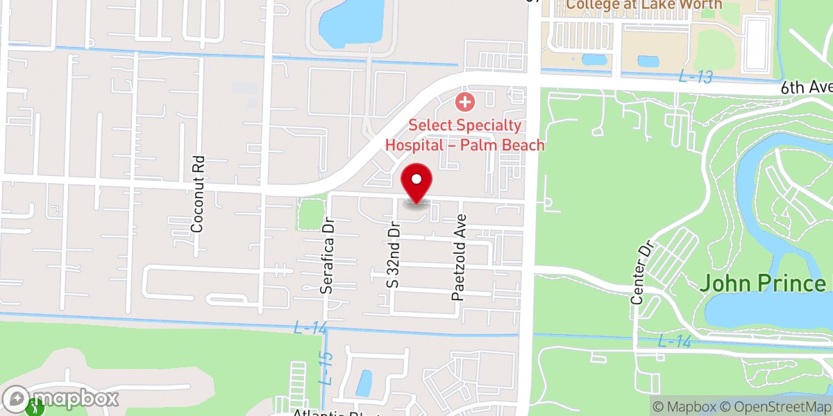 Map showing location of Salem Community Church Of God
