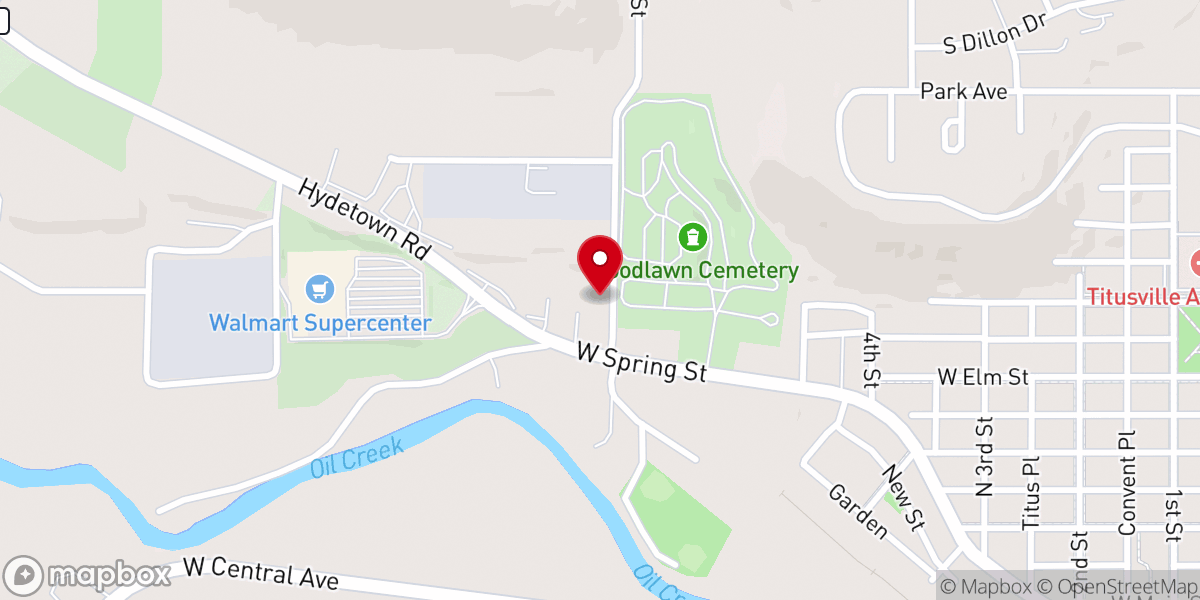 Map showing location of Grace Fellowship Church