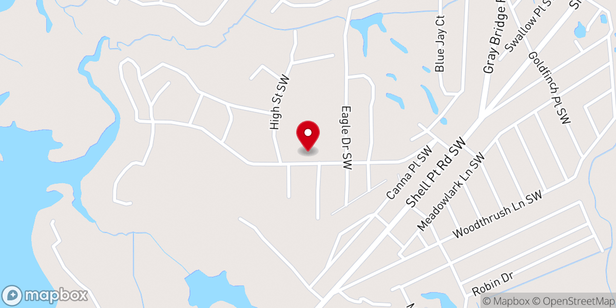 Map showing location of New Vision Pentecostal Free Will Baptist Church