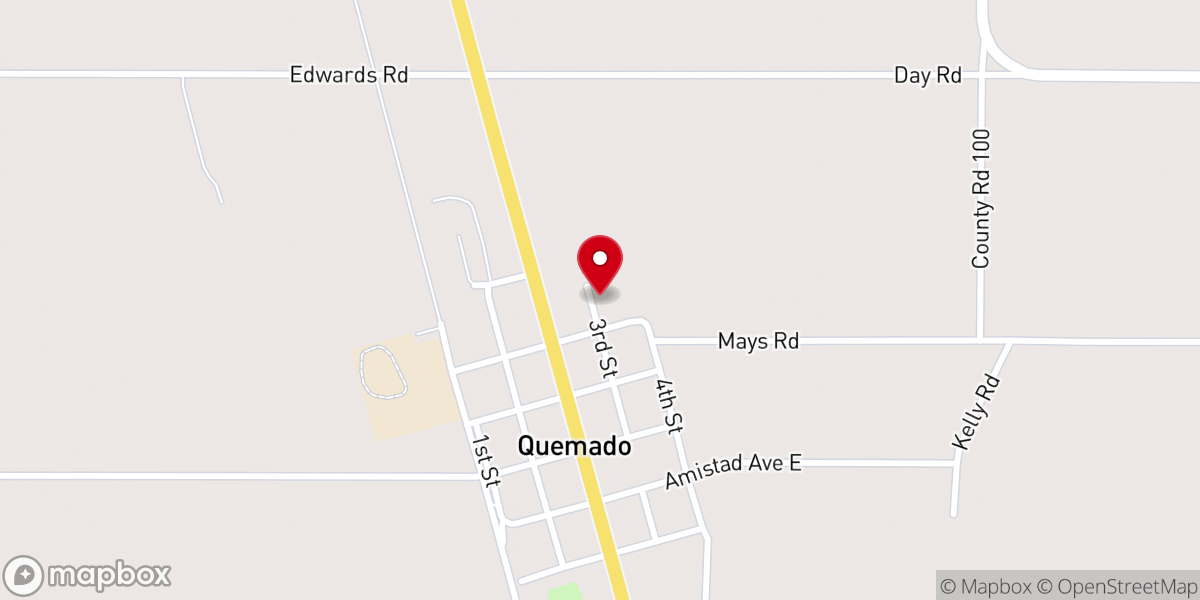 Map showing location of Our Lady of Guadalupe Catholic Mission