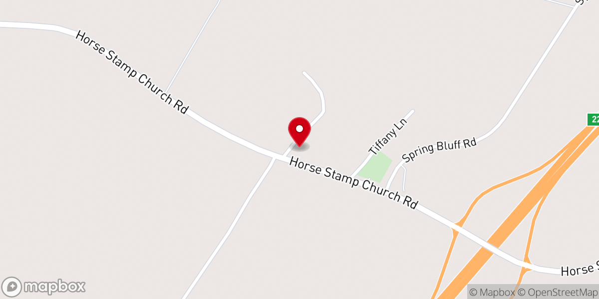 Map showing location of Horse Stamp Methodist Church