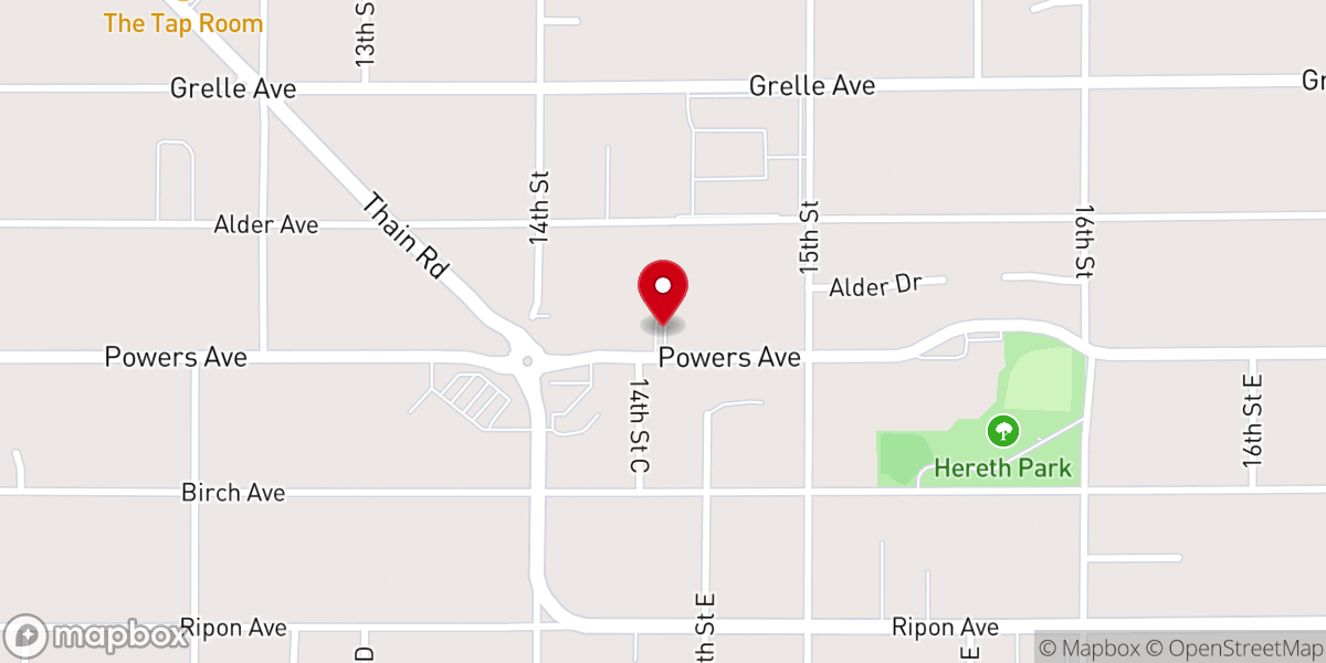 Map showing location of Grace Pentecostal Church