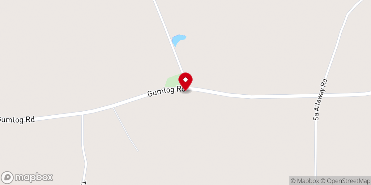 Map showing location of Sand Hill Missionary Baptist Church