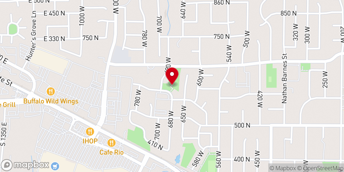 Map showing location of Spring Hollow Park