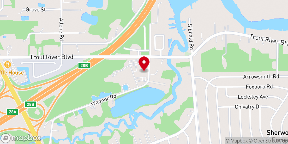 Map showing location of Hope Chapel Christian Assembly Church