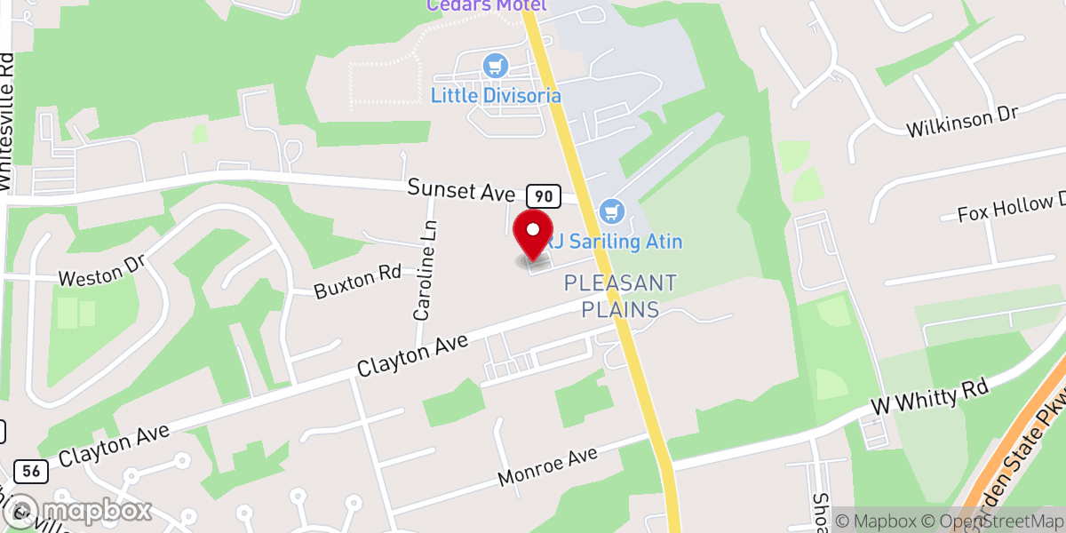 Map showing location of Faith Baptist Church
