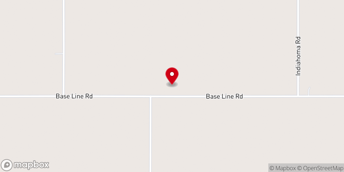 Map showing location of Peace Church