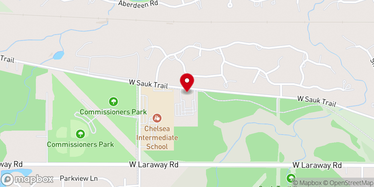 Map showing location of St Anthony Catholic Church Parish Center