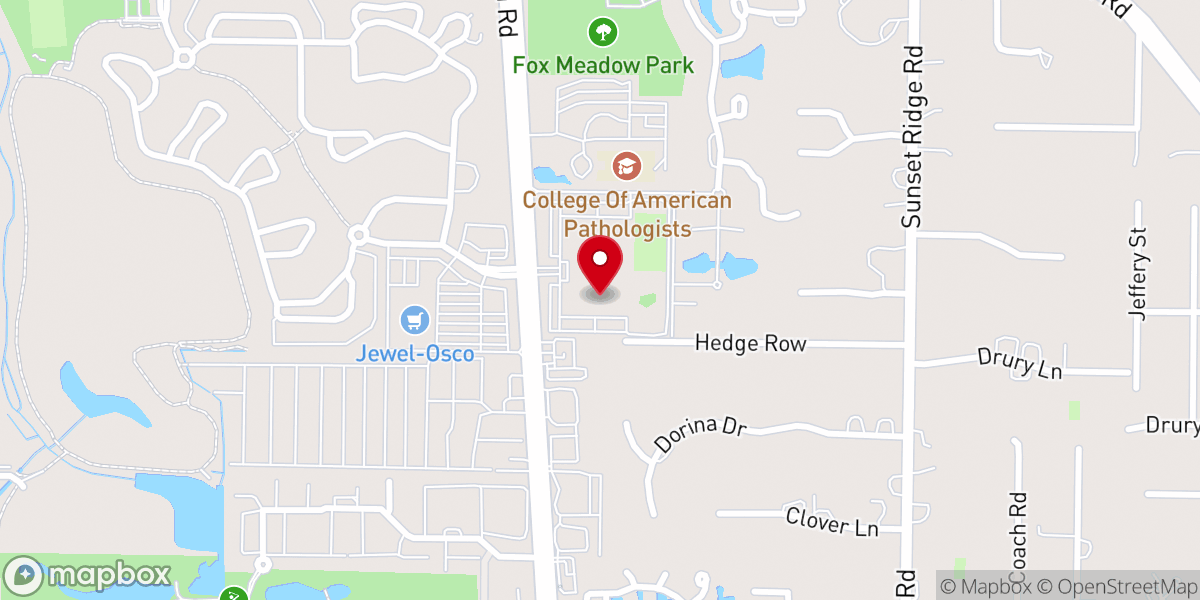 Map showing location of The Bridge Community Church