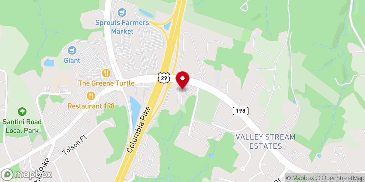 Map showing location of The Apothecarium Dispensary Burtonsville