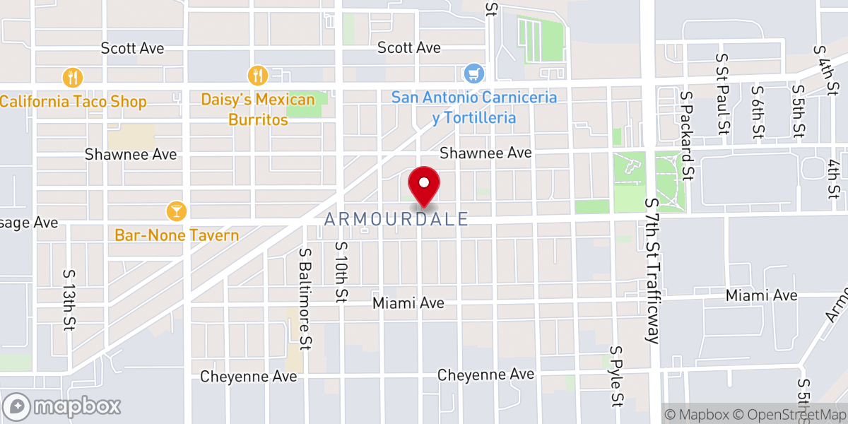 Map showing location of Urgent Care For The Broken Hearted Ministry