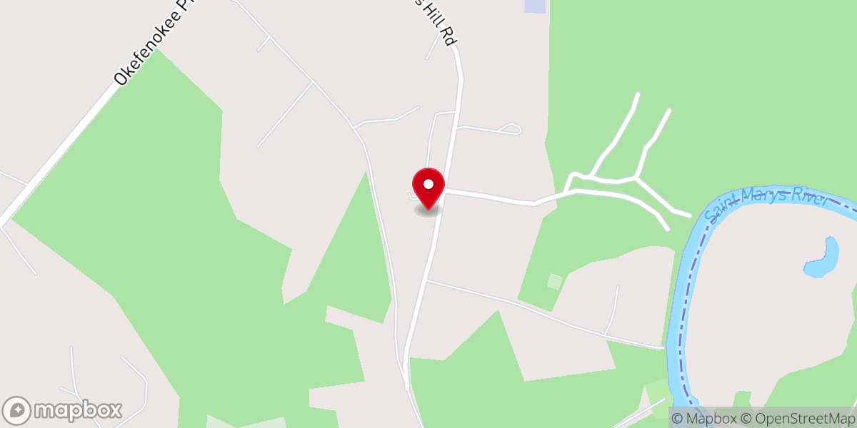 Map showing location of Traders Hill Baptist Church