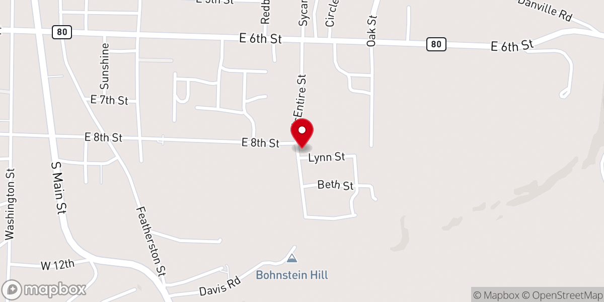 Map showing location of Jubilee Church