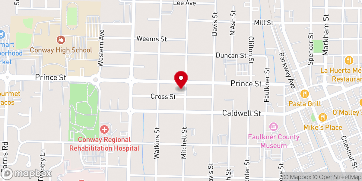 Map showing location of Saint Peter's Episcopal Church