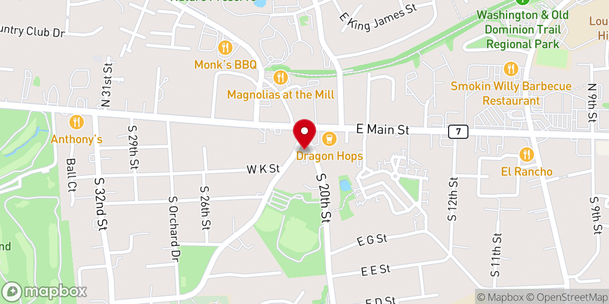 Map showing location of Bethany United Methodist Church and Pre-School