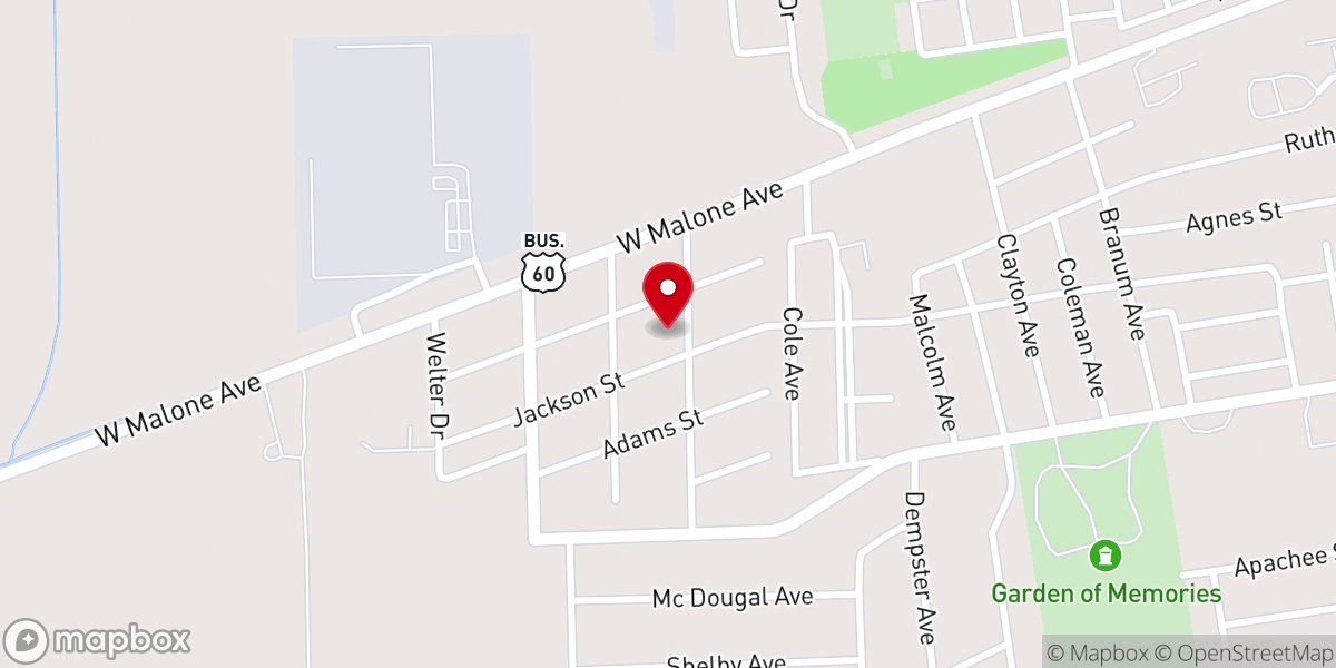 Map showing location of Open Door Fellowship Outreach Ministries