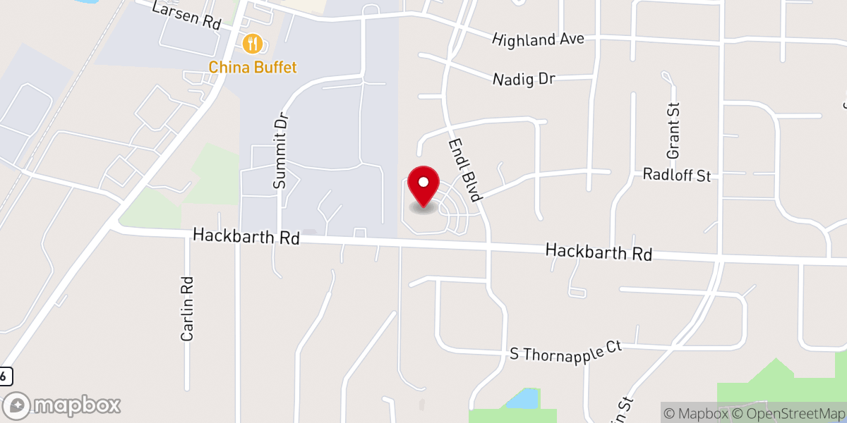 Map showing location of Saint Joseph Grade School