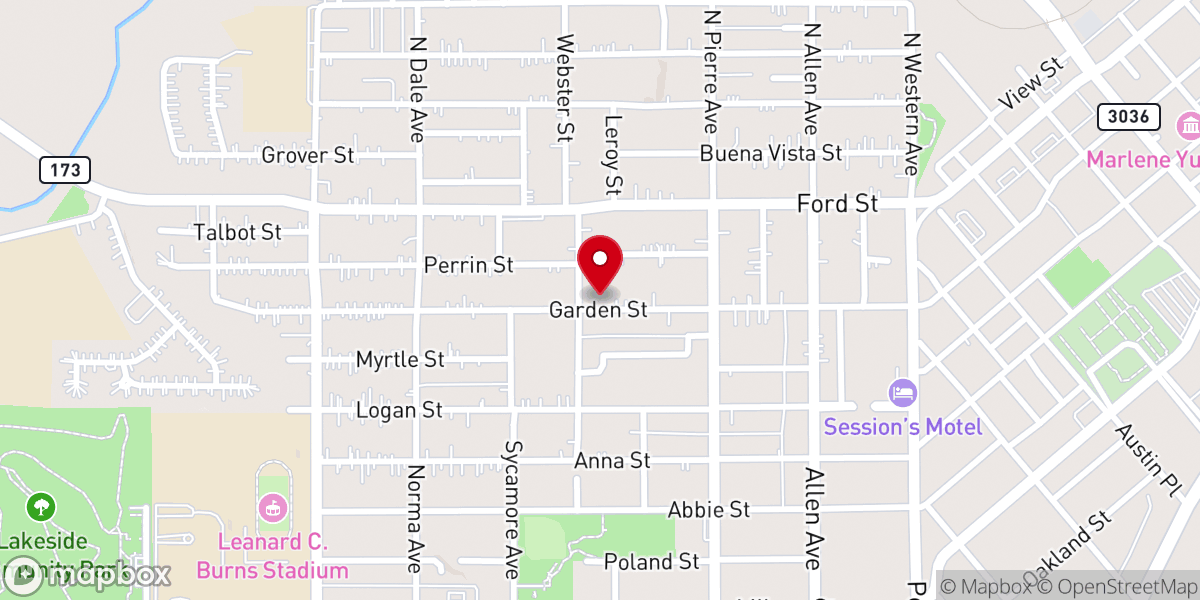 Map showing location of St. Rest Baptist Church Of Shreveport, Louisiana